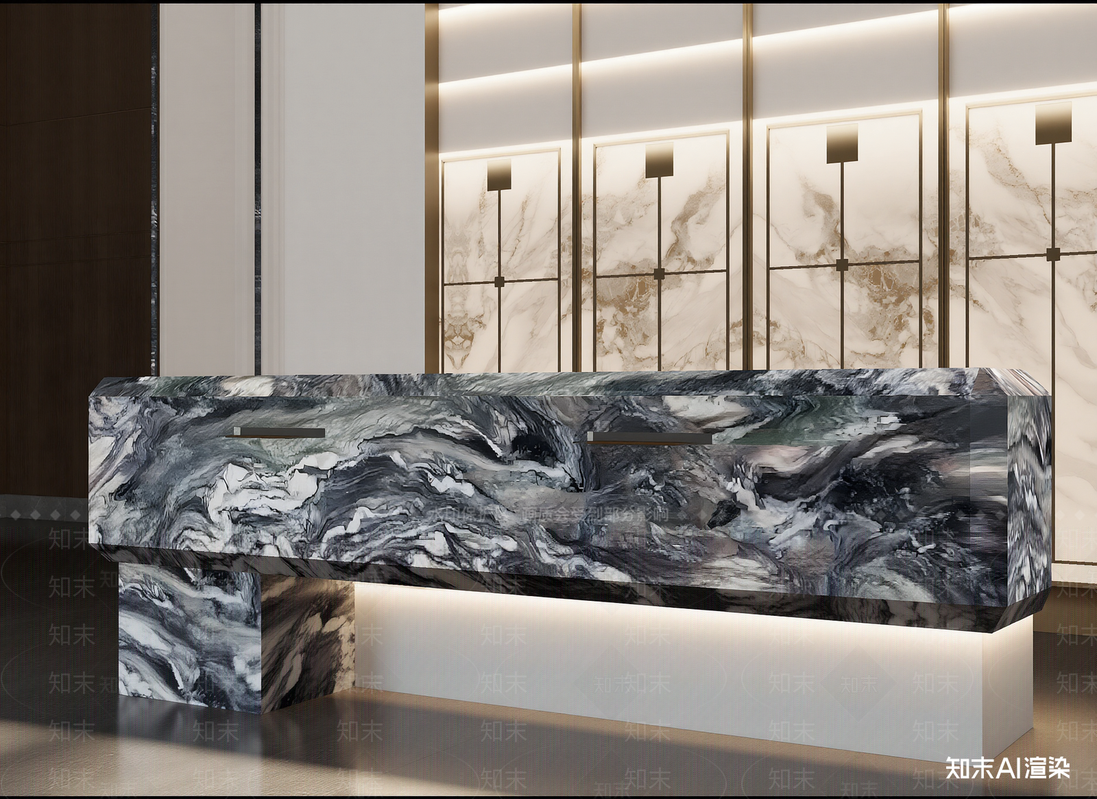 新中式电视柜3D模型下载【ID:1214777205】