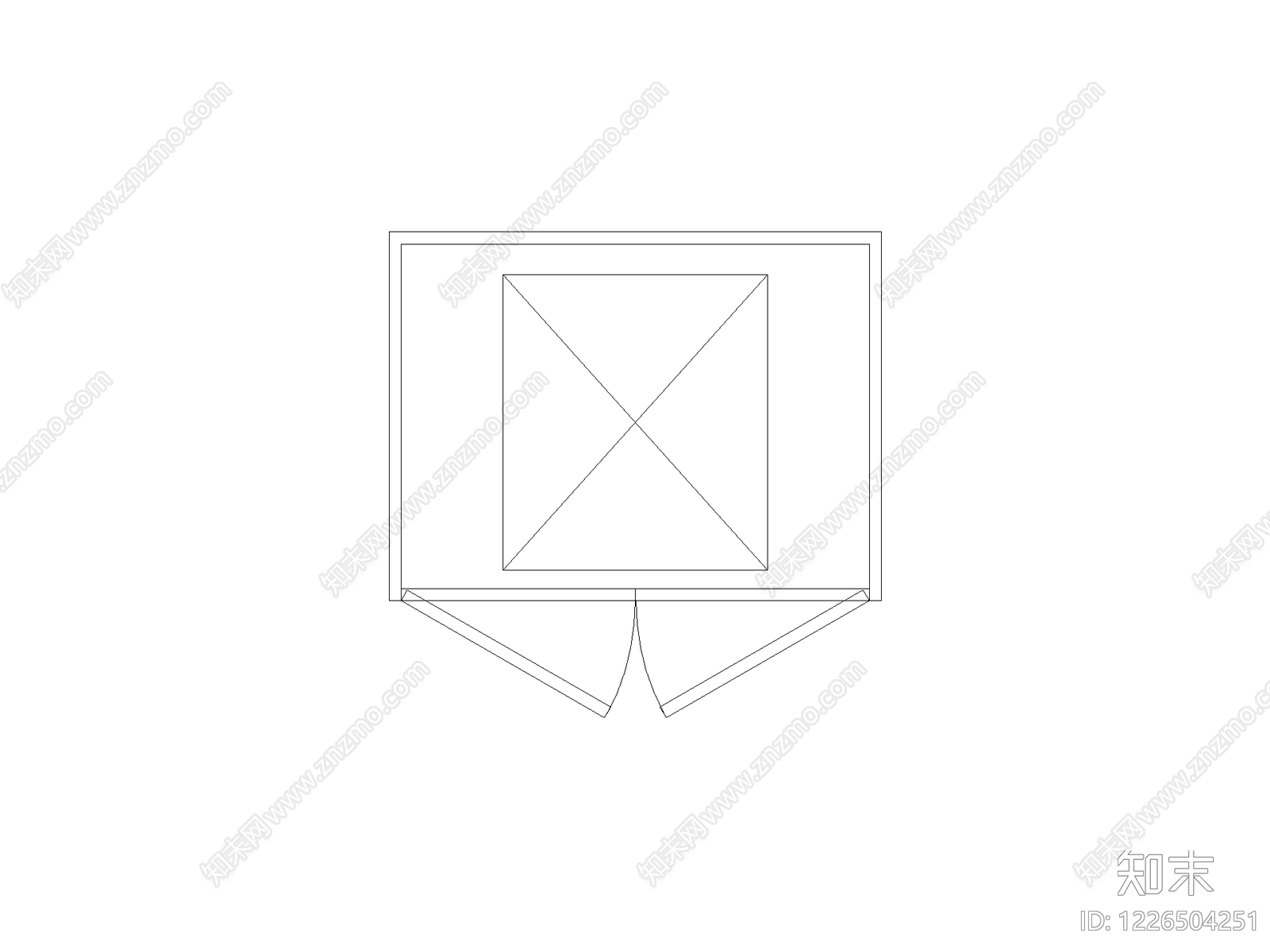 现代,意式窗CAD图纸