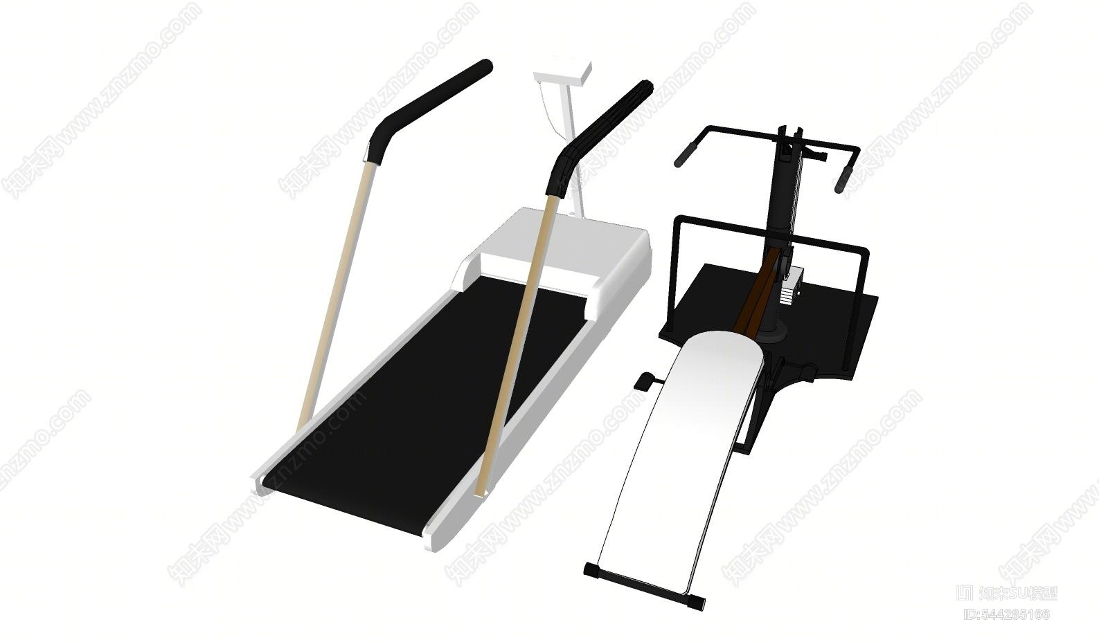 现代健身器材SU模型下载【ID:544285166】
