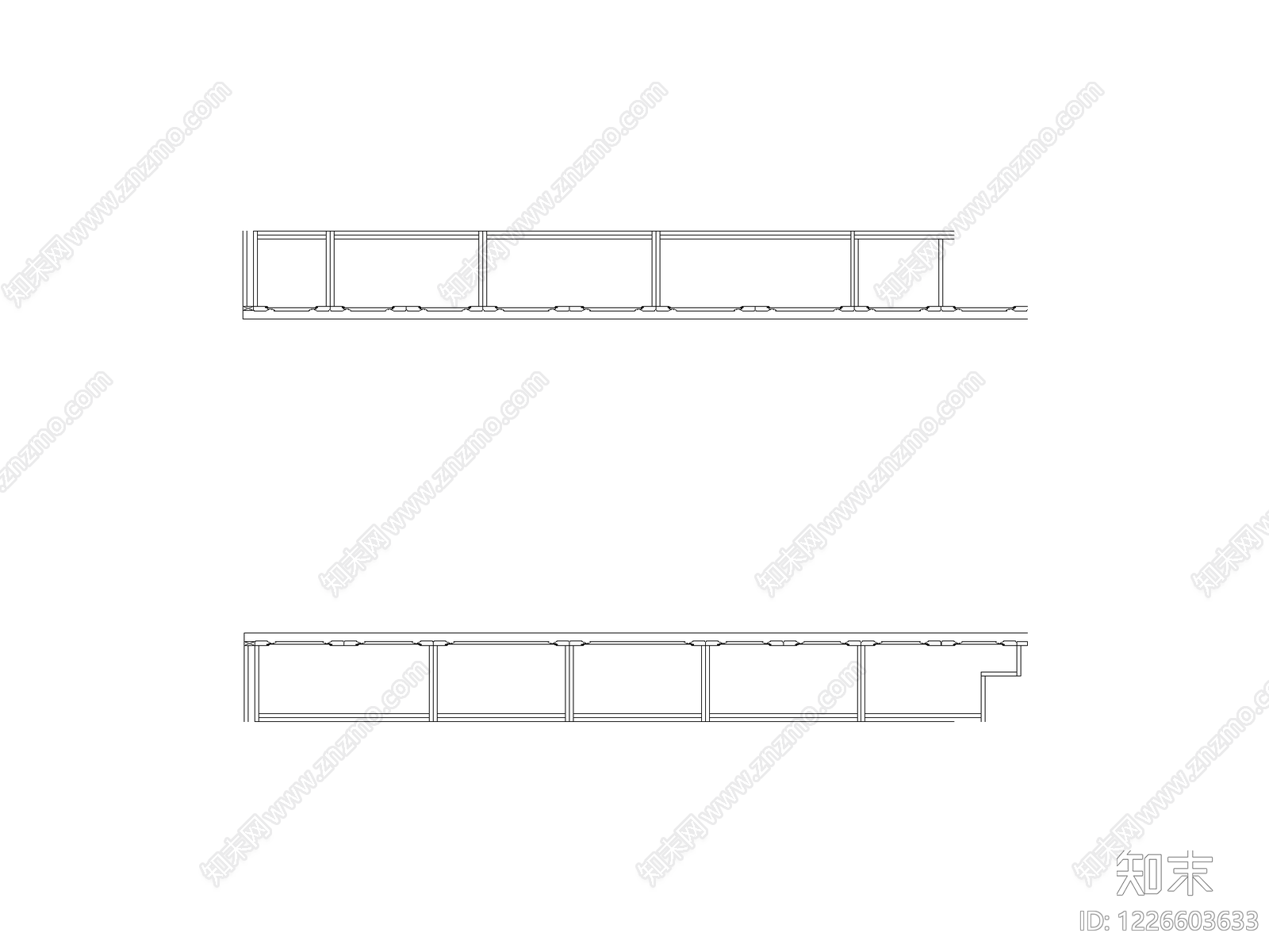 幕墙门窗cad施工图下载【ID:1226603633】