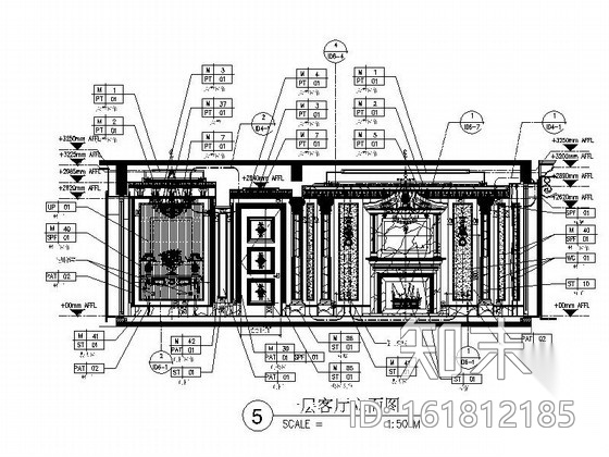 [温州]两层别墅欧式风格室内设计施工图（含效果图）cad施工图下载【ID:161812185】