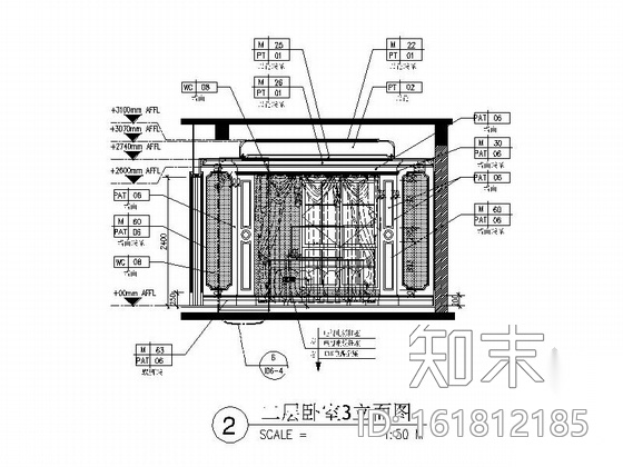 [温州]两层别墅欧式风格室内设计施工图（含效果图）cad施工图下载【ID:161812185】