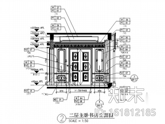 [温州]两层别墅欧式风格室内设计施工图（含效果图）cad施工图下载【ID:161812185】