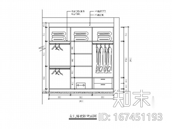 [扬州]某时尚大三居CAD室内装修图cad施工图下载【ID:167451193】