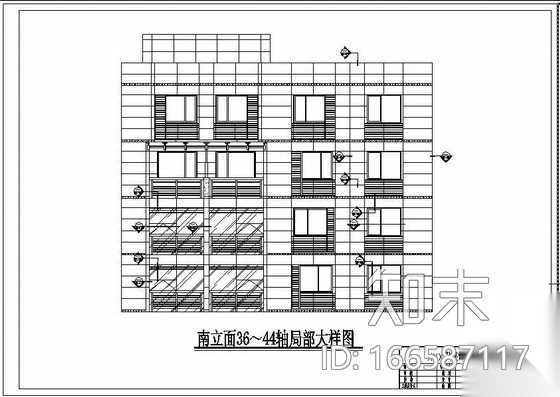 某住宅楼铝板幕墙、玻璃幕墙、玻璃雨蓬工程设计图(含计...cad施工图下载【ID:166587117】