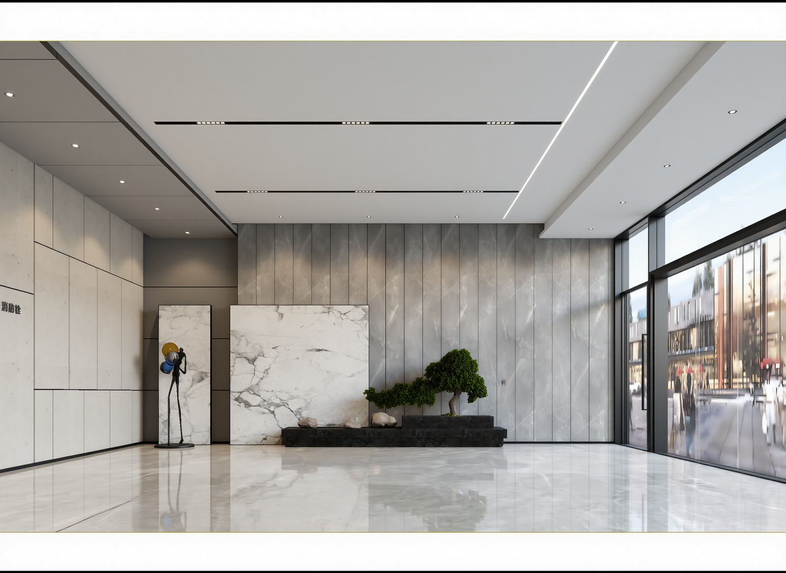 现代瓷砖展厅3D模型下载【ID:1214329731】