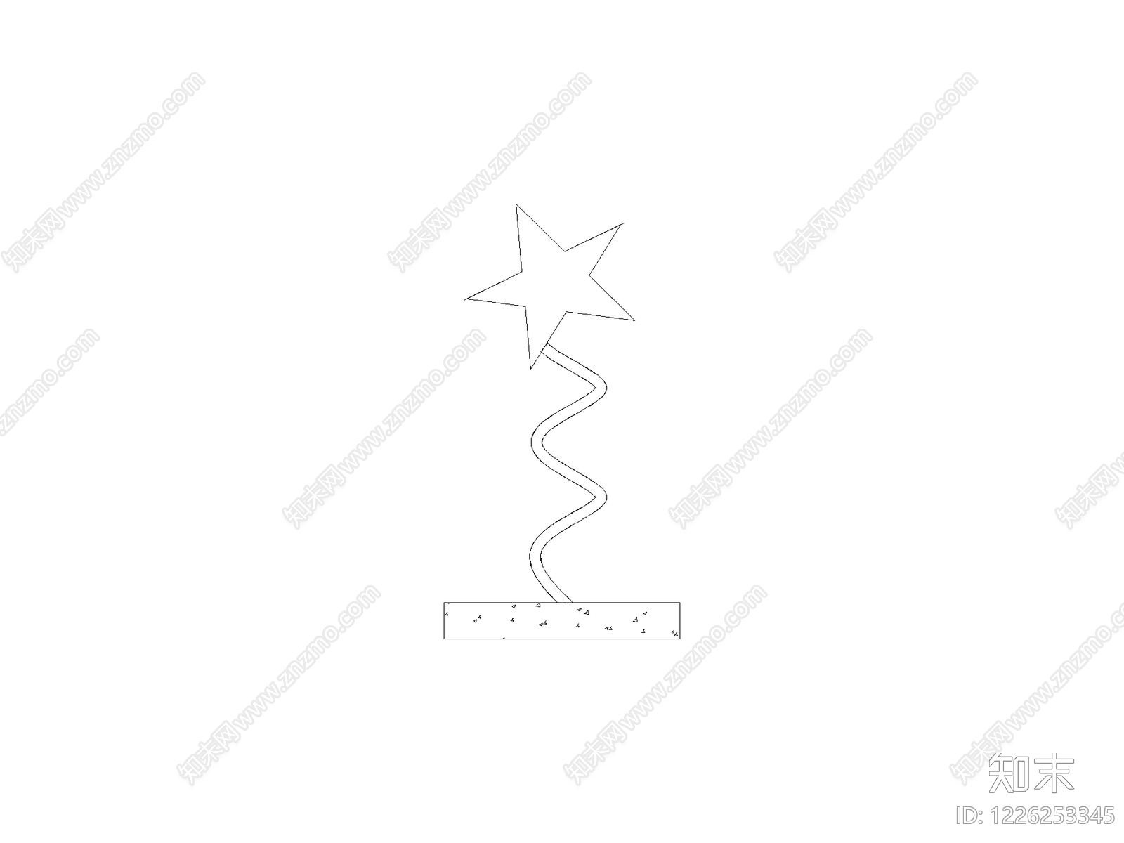 陈设类立面挂画cad施工图下载【ID:1226253345】