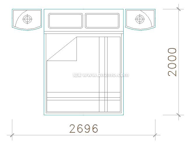 床头柜施工图下载【ID:180873151】