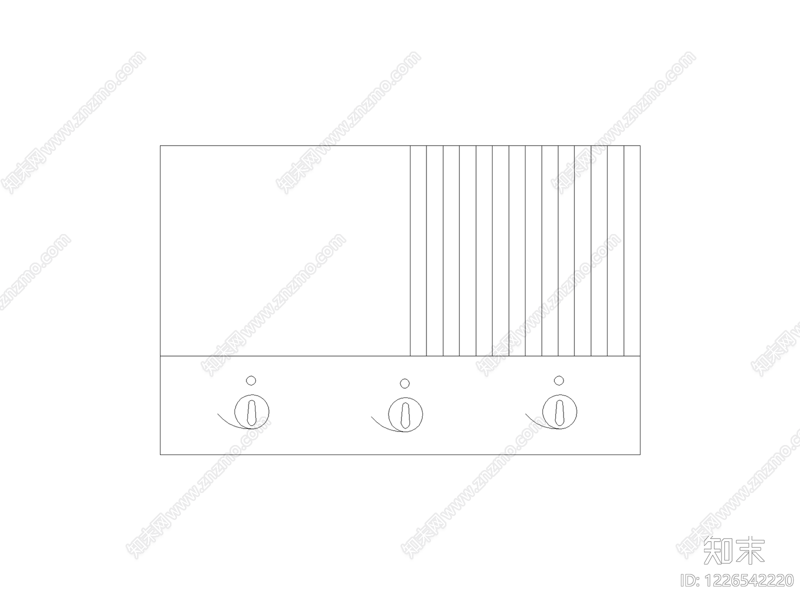 柜子cad施工图下载【ID:1226542220】