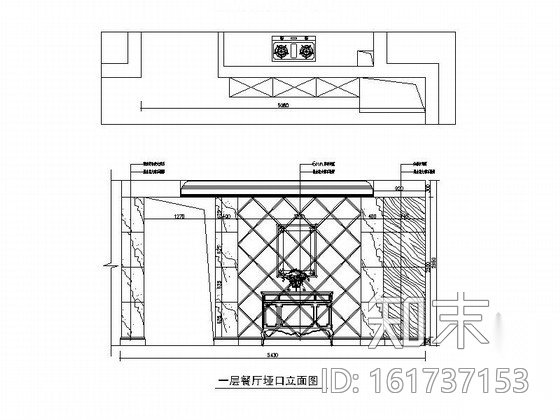 [北京]古典欧式双层别墅室内装修图（含效果）cad施工图下载【ID:161737153】