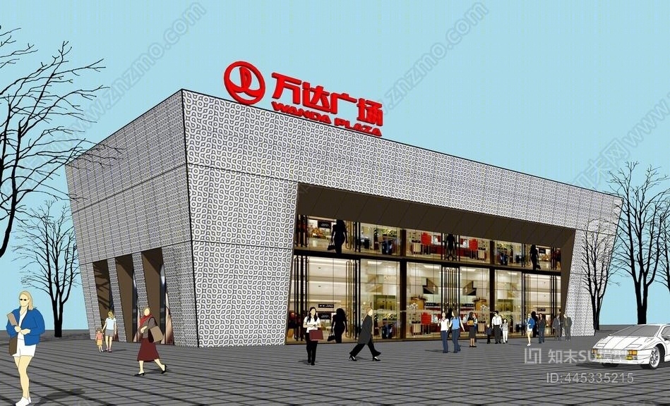 现代商场SU模型下载【ID:445335215】