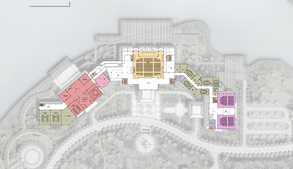 [辽宁]新中式国际宾馆项目建筑文本（含酒店、会议等功能...cad施工图下载【ID:151653133】