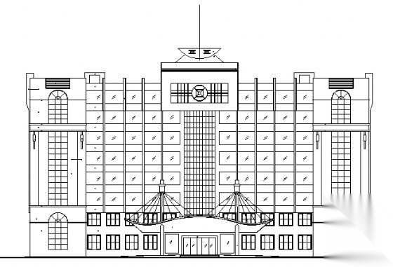 某九层实验楼建筑施工图cad施工图下载【ID:151434160】