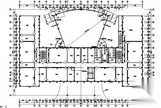 某九层实验楼建筑施工图cad施工图下载【ID:151434160】