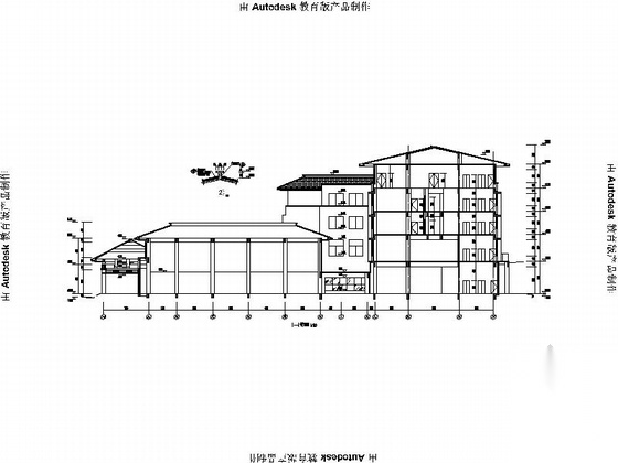 [甘肃]客运站长途及旅游车站房综合楼建筑施工图（含效果...施工图下载【ID:164876161】