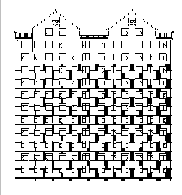 [宁夏]高层中式双塔住宅建筑施工图(含会所、商业、酒...施工图下载【ID:149775131】