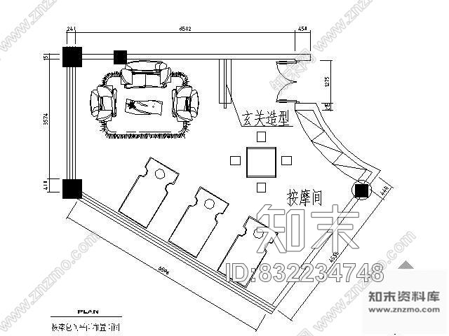 洗浴按摩包间详图cad施工图下载【ID:832234748】