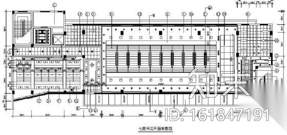 某培训中心办公大楼装修图cad施工图下载【ID:161847191】