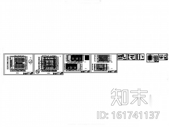 183㎡多功能厅室内装修图cad施工图下载【ID:161741137】