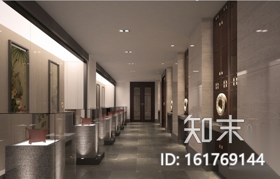 [邯郸]历史名城典雅高档新中式风格茶楼装修施工图cad施工图下载【ID:161769144】
