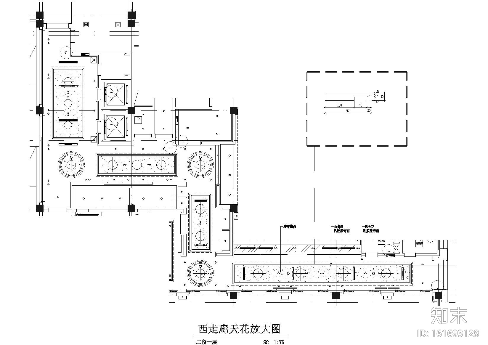 [河南]平顶山建国迎宾馆CAD施工图+效果图cad施工图下载【ID:161693128】
