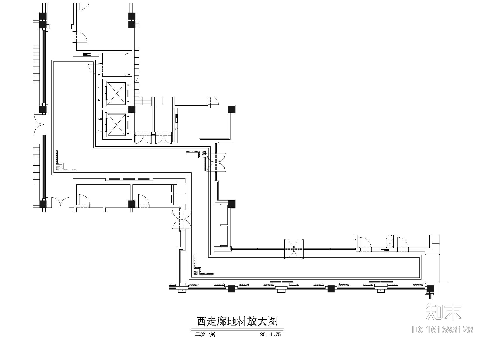 [河南]平顶山建国迎宾馆CAD施工图+效果图cad施工图下载【ID:161693128】