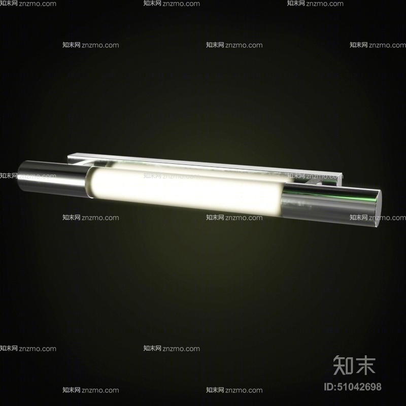 现代银色铁艺壁灯3D模型下载【ID:51042698】