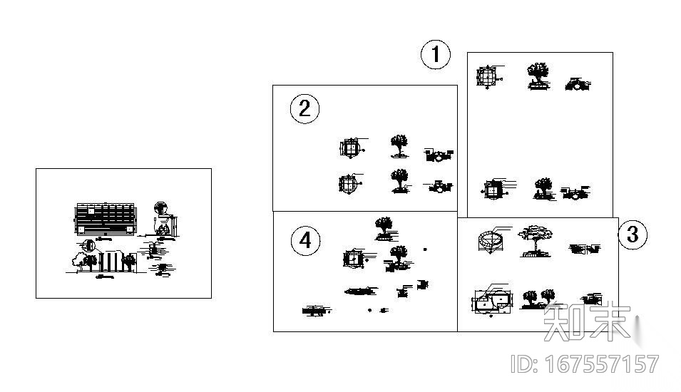 树池坐凳施工大样图施工图下载【ID:167557157】