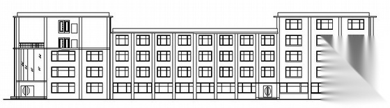 某四层宾馆建筑方案图cad施工图下载【ID:151536141】