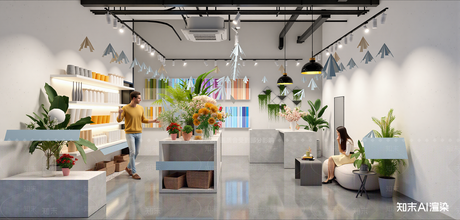 侘寂花店SU模型草图