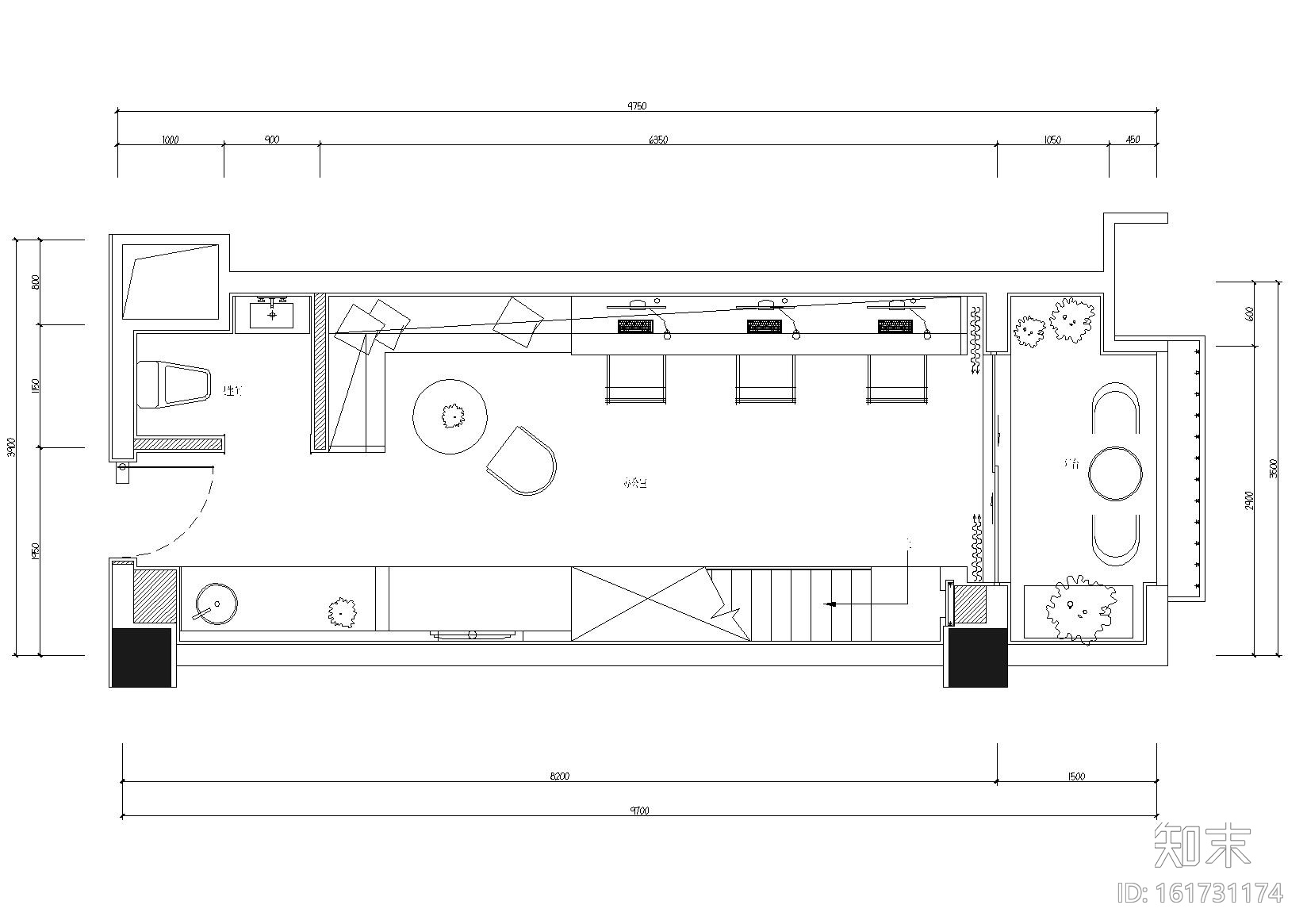 [贵阳]俊发loft办公室装饰施工图+实景拍摄cad施工图下载【ID:161731174】