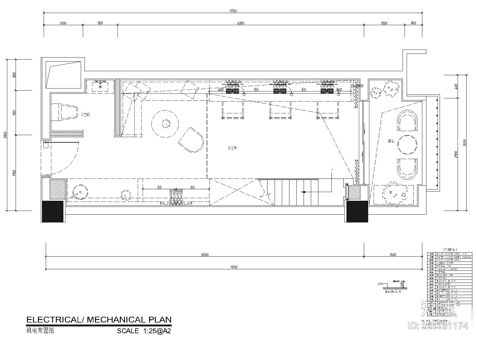 [贵阳]俊发loft办公室装饰施工图+实景拍摄cad施工图下载【ID:161731174】