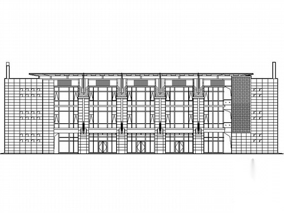 [郑州]某三层小型商业楼建筑方案图施工图下载【ID:166804175】