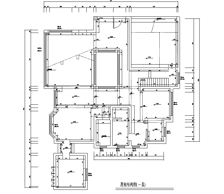 [江苏]浪漫法式风450平米独栋别墅设计施工图cad施工图下载【ID:160475139】