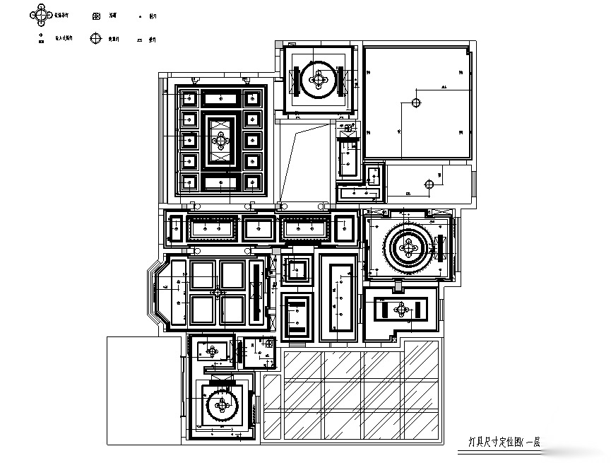 [江苏]浪漫法式风450平米独栋别墅设计施工图cad施工图下载【ID:160475139】