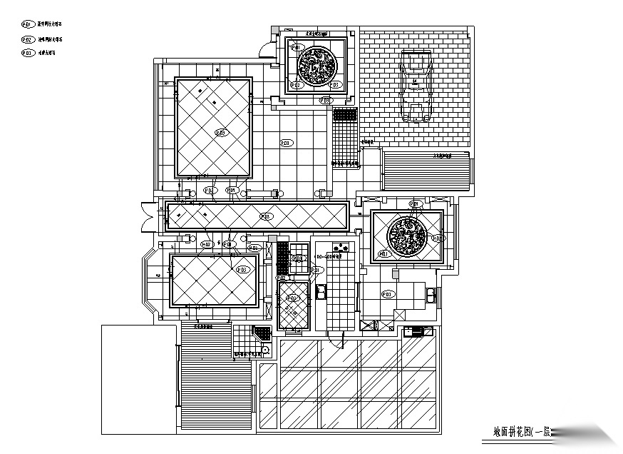 [江苏]浪漫法式风450平米独栋别墅设计施工图cad施工图下载【ID:160475139】