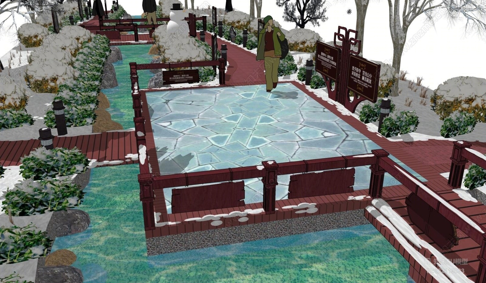 欧式风格欧式建筑SU模型下载【ID:852119533】