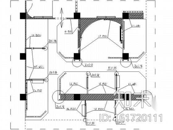 [深圳]某品牌家私专卖店装饰设计施工图cad施工图下载【ID:161720111】