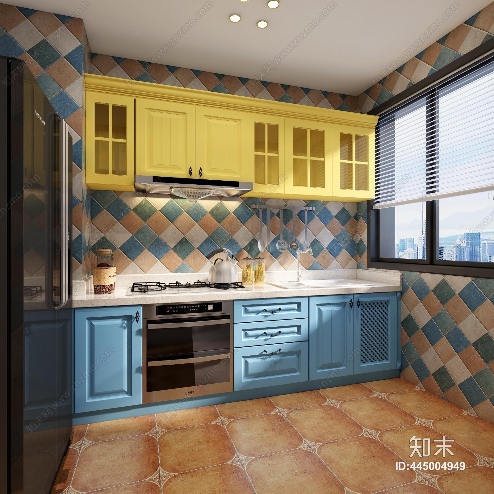 地中海厨房模型3D模型下载【ID:445004949】