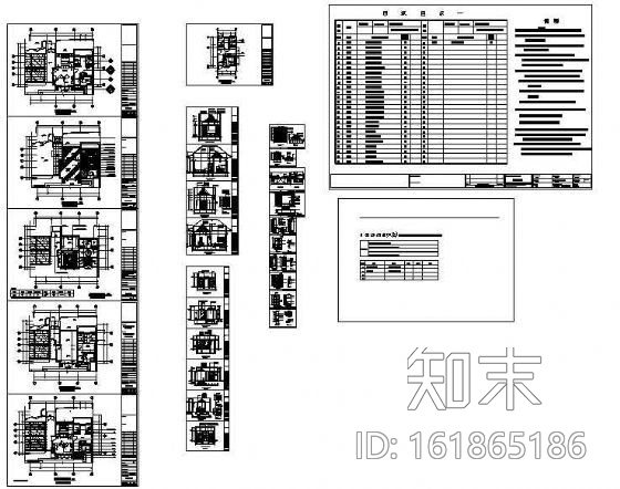 东南亚风格别墅装修图cad施工图下载【ID:161865186】