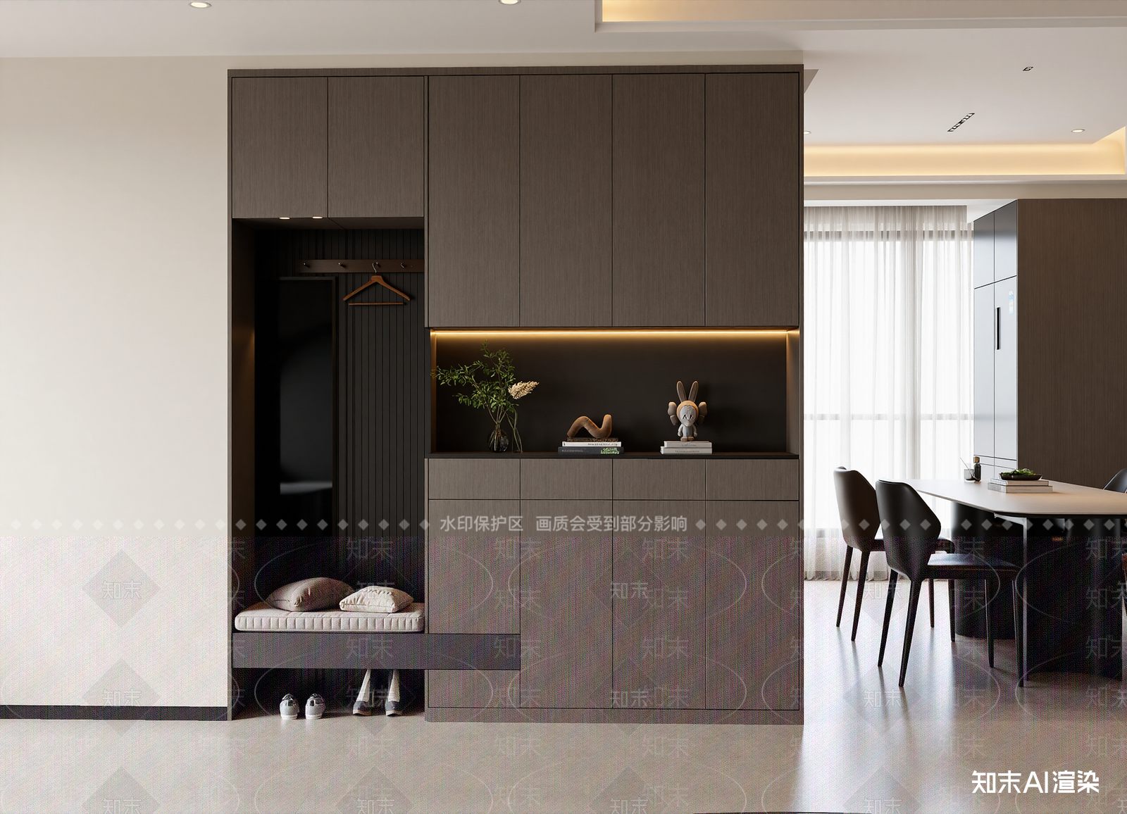 现代玄关3D模型下载【ID:1214984280】