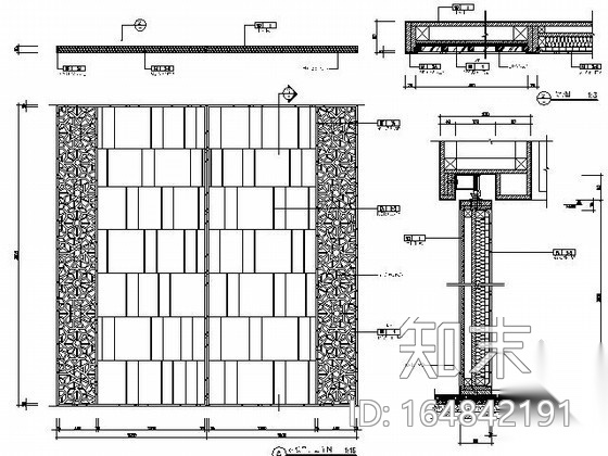 五星酒店会议室施工图cad施工图下载【ID:164842191】