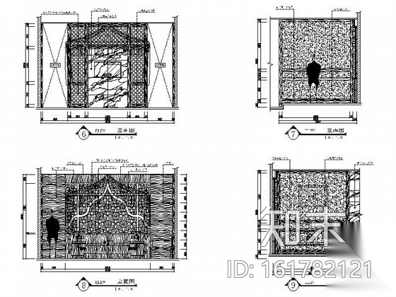 高级舒适现代风格SPA馆室内改建装饰设计施工图cad施工图下载【ID:161782121】