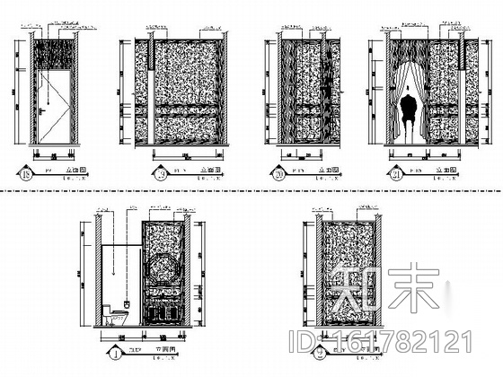 高级舒适现代风格SPA馆室内改建装饰设计施工图cad施工图下载【ID:161782121】