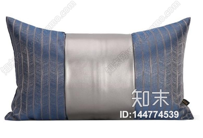 奢华皮革金属色条纹抱枕贴图下载【ID:144774539】