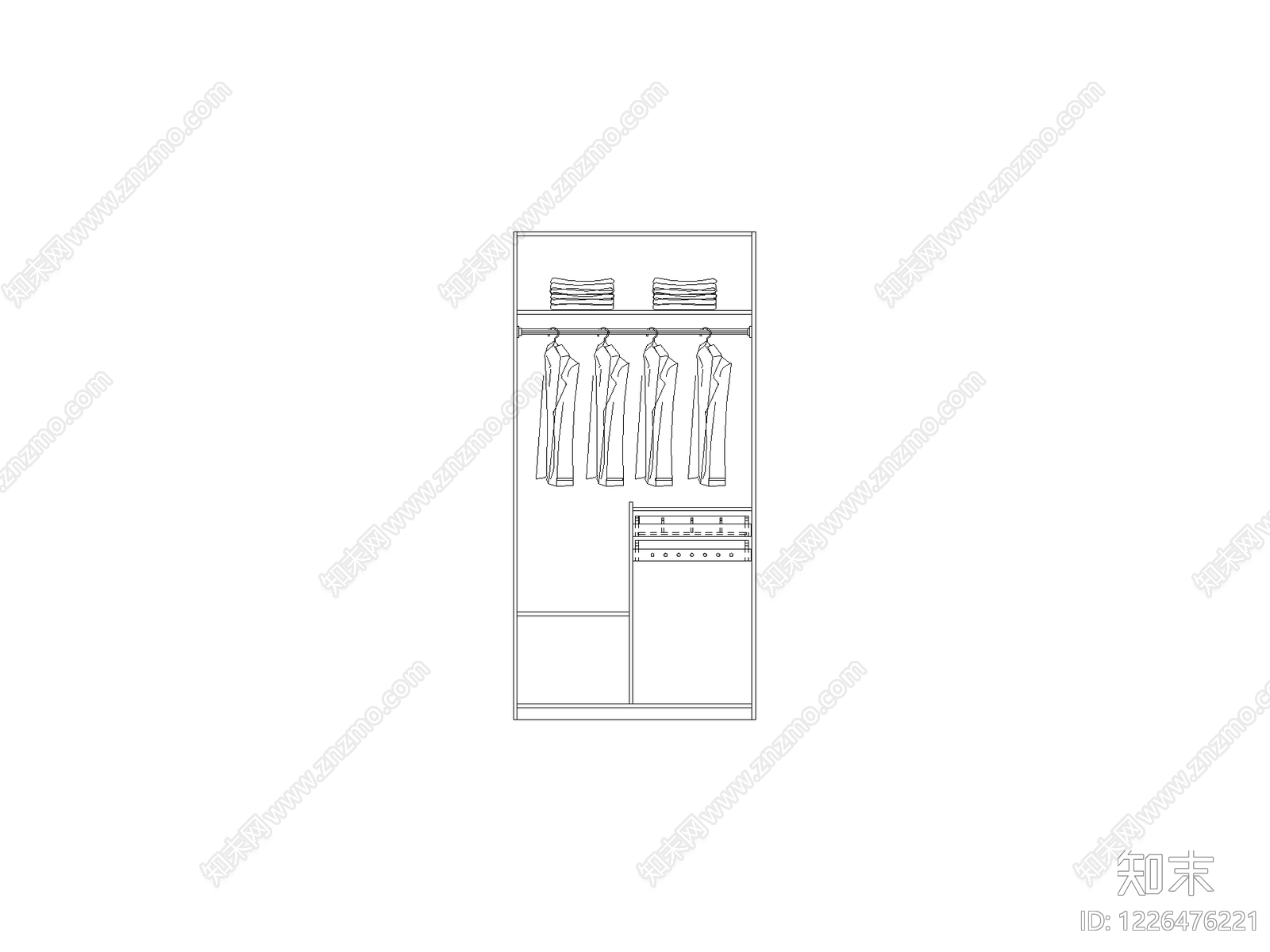 柜子cad施工图下载【ID:1226476221】