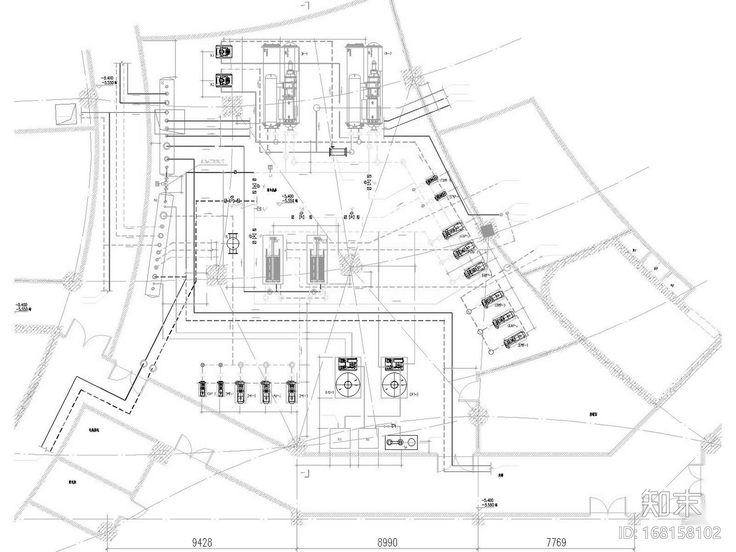 [安徽]大型科技文化中心空调通风防排烟系统设计施工图...施工图下载【ID:168158102】