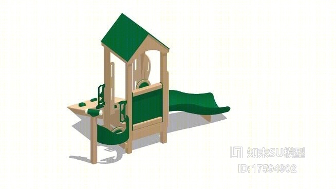 儿童滑梯SU模型下载【ID:719301653】