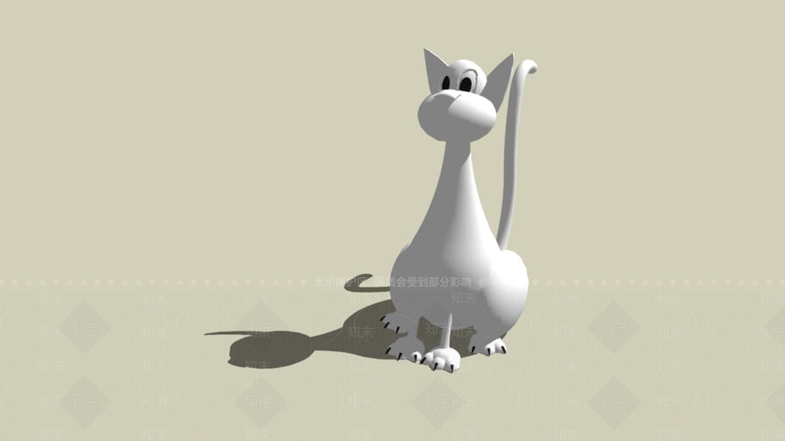 猫猫SU模型下载【ID:1162360354】