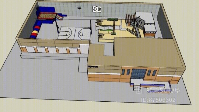 儿童玩具房SU模型下载【ID:418135605】